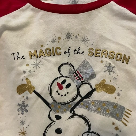 ‘Tis the Season!  Snowman Mickey heavyweight long sleeve shirt. - Picture 3 of 4